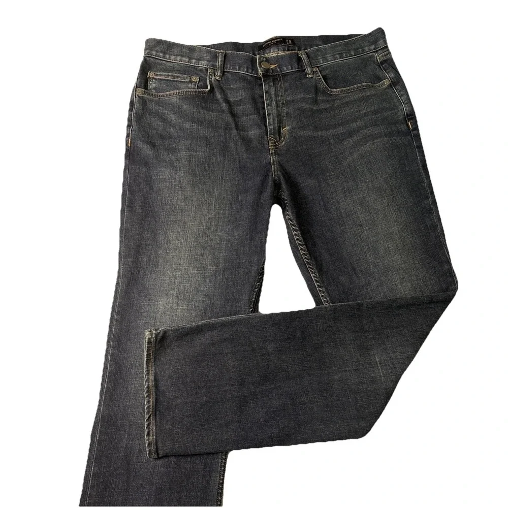 Banana Republic Slim Fit 36x32 Blue Jeans STRETCH Rapid Movement Denim Dark EUC